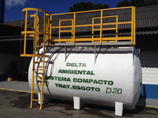 Esta&ccedil;&otilde;es compactas de tratamento de esgoto